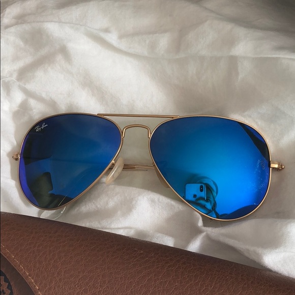 Ray-Ban AVIATOR FLASH LENSES - Blue - Picture 5 of 5